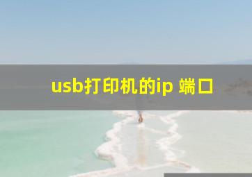 usb打印机的ip 端口